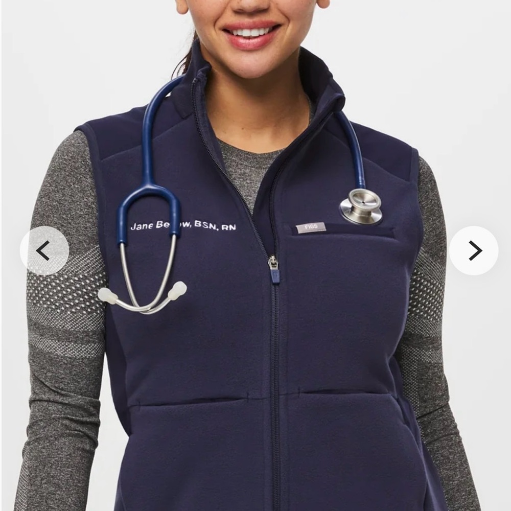 Figs On Shift Fleece Vest